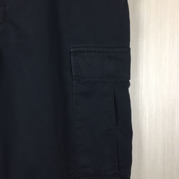 PROPPER Men's Black Cargo Pants 6-Pockets M/L Adjustable Waist Strap Zipper Fly - Picture 3 of 11
